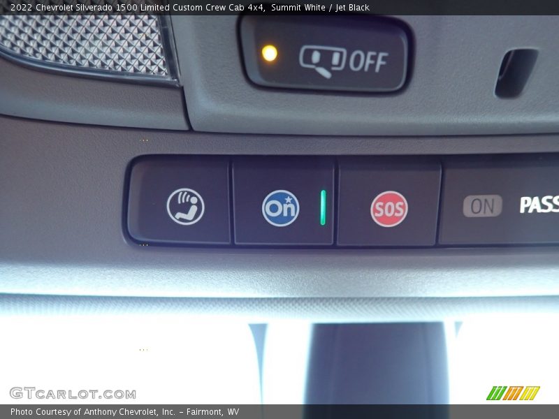 Summit White / Jet Black 2022 Chevrolet Silverado 1500 Limited Custom Crew Cab 4x4