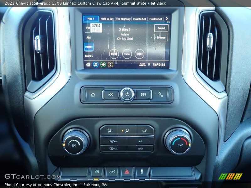 Summit White / Jet Black 2022 Chevrolet Silverado 1500 Limited Custom Crew Cab 4x4