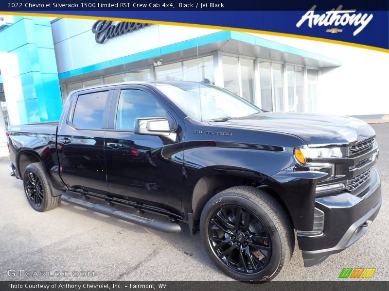 Black / Jet Black 2022 Chevrolet Silverado 1500 Limited RST Crew Cab 4x4