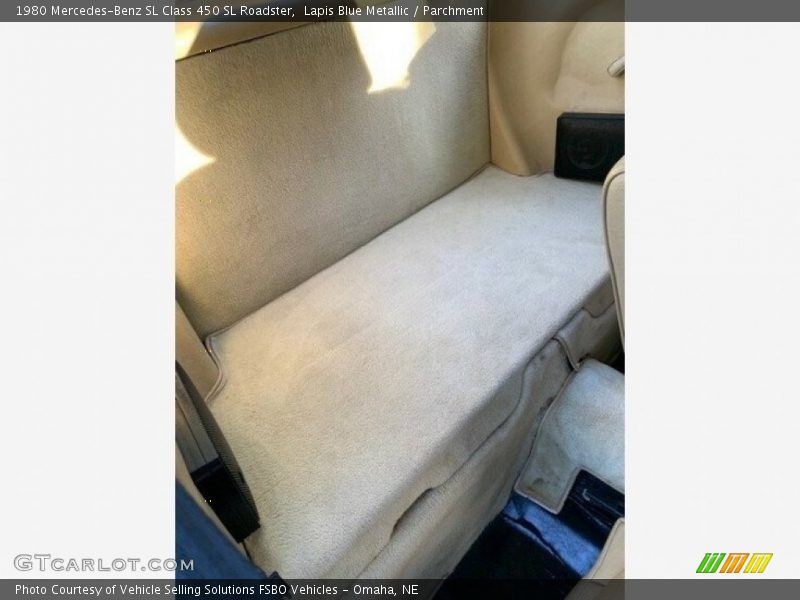 Rear Seat of 1980 SL Class 450 SL Roadster