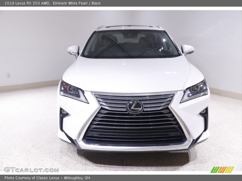 Eminent White Pearl / Black 2019 Lexus RX 350 AWD