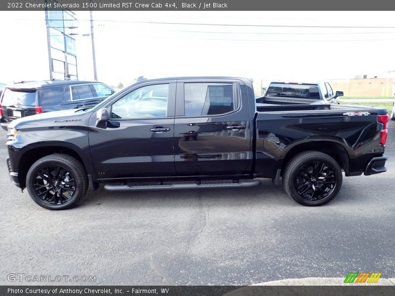 Black / Jet Black 2022 Chevrolet Silverado 1500 Limited RST Crew Cab 4x4