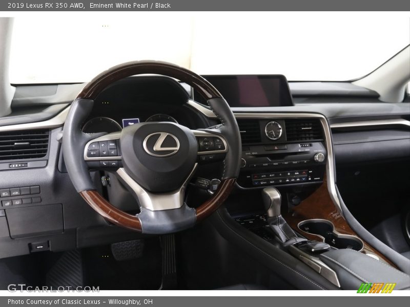 Eminent White Pearl / Black 2019 Lexus RX 350 AWD
