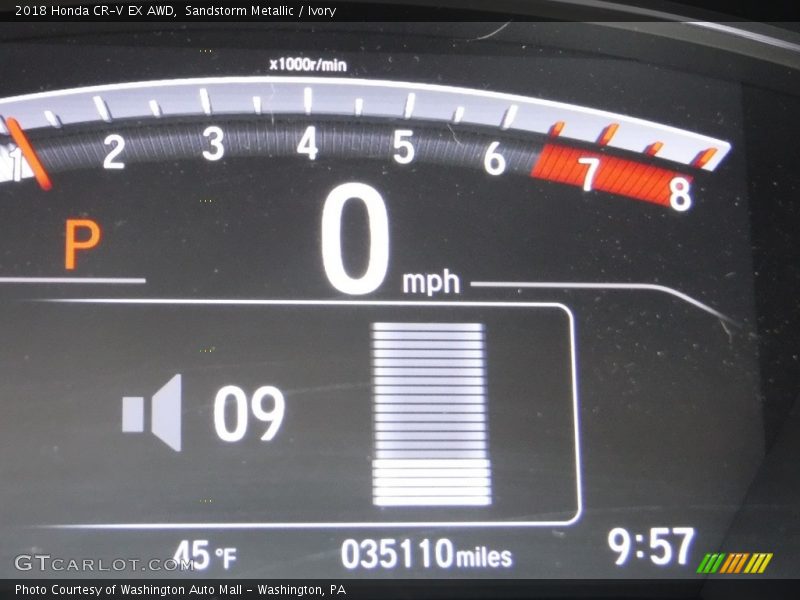 Sandstorm Metallic / Ivory 2018 Honda CR-V EX AWD