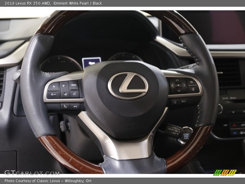 Eminent White Pearl / Black 2019 Lexus RX 350 AWD