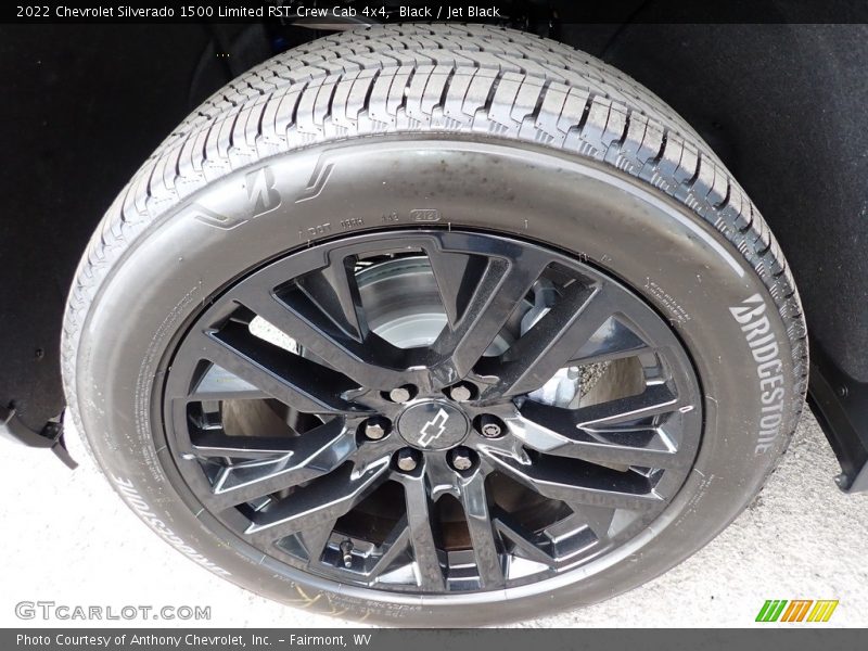 Black / Jet Black 2022 Chevrolet Silverado 1500 Limited RST Crew Cab 4x4