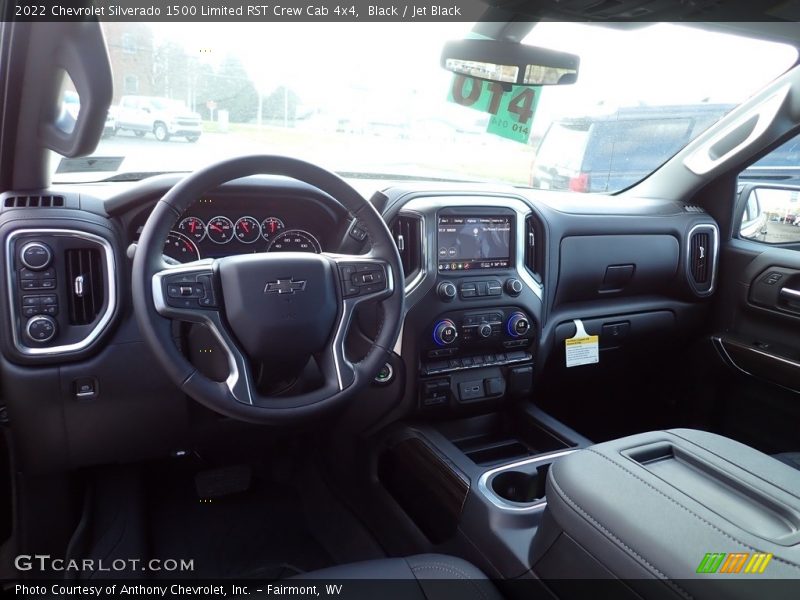 Black / Jet Black 2022 Chevrolet Silverado 1500 Limited RST Crew Cab 4x4