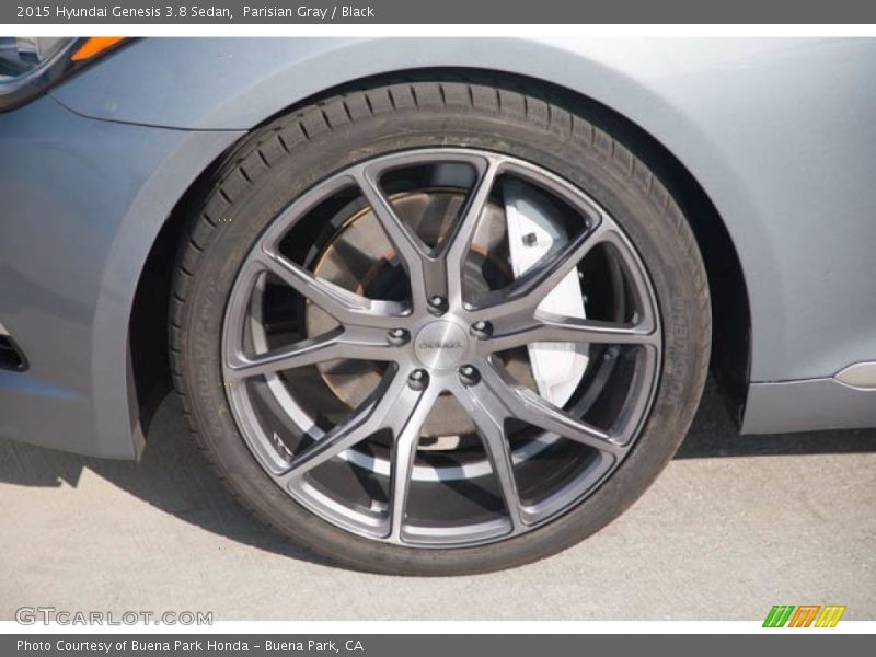Parisian Gray / Black 2015 Hyundai Genesis 3.8 Sedan