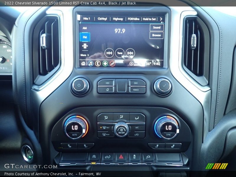 Black / Jet Black 2022 Chevrolet Silverado 1500 Limited RST Crew Cab 4x4