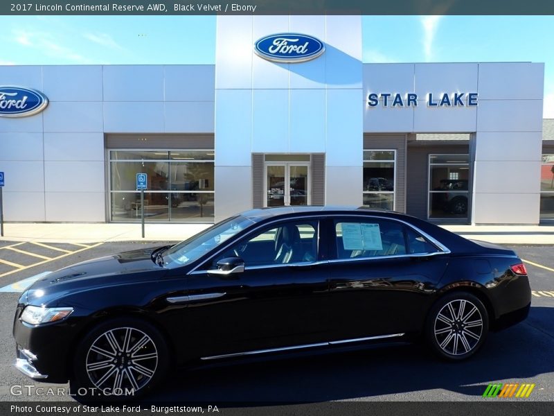 Black Velvet / Ebony 2017 Lincoln Continental Reserve AWD