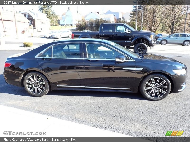 Black Velvet / Ebony 2017 Lincoln Continental Reserve AWD