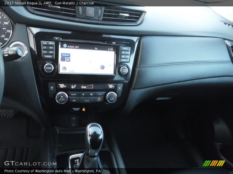 Gun Metallic / Charcoal 2017 Nissan Rogue SL AWD