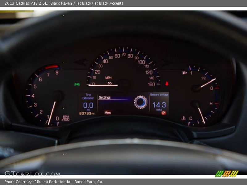 Black Raven / Jet Black/Jet Black Accents 2013 Cadillac ATS 2.5L