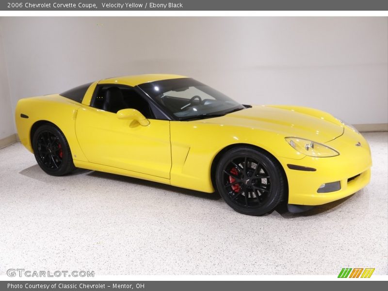 Velocity Yellow / Ebony Black 2006 Chevrolet Corvette Coupe