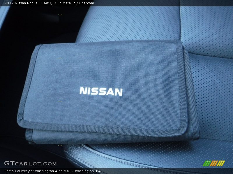 Gun Metallic / Charcoal 2017 Nissan Rogue SL AWD
