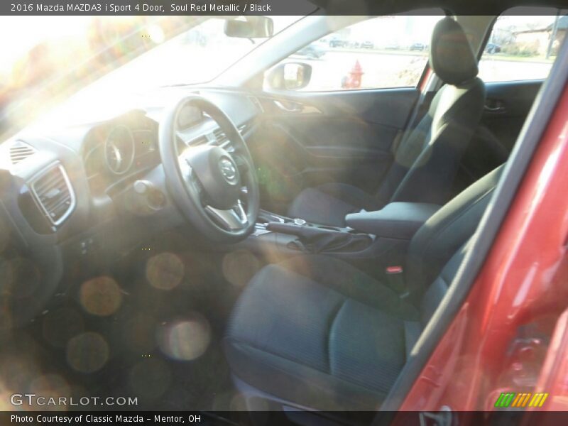 Soul Red Metallic / Black 2016 Mazda MAZDA3 i Sport 4 Door