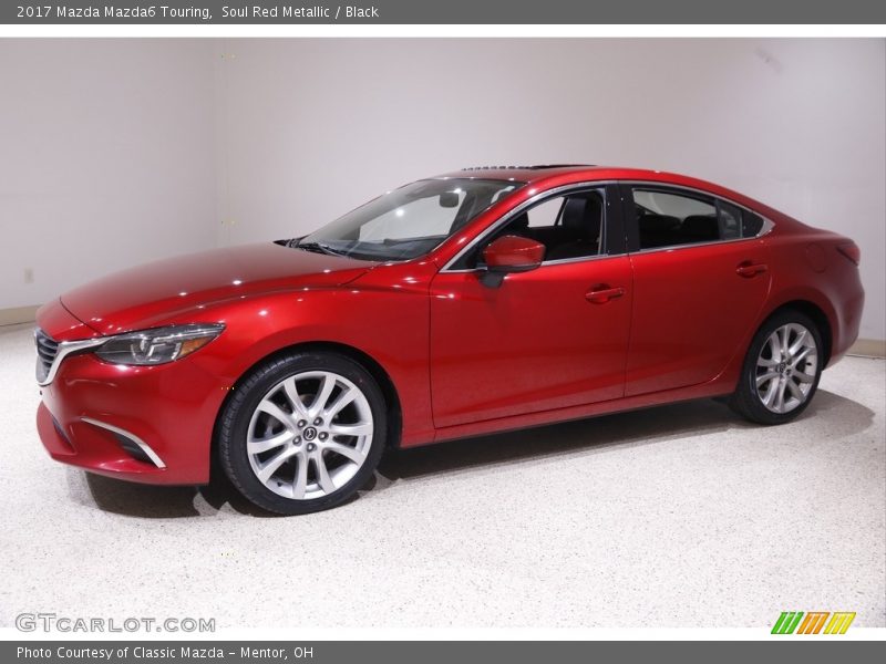 Soul Red Metallic / Black 2017 Mazda Mazda6 Touring