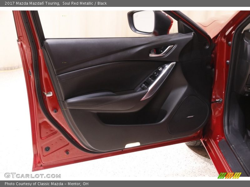 Soul Red Metallic / Black 2017 Mazda Mazda6 Touring