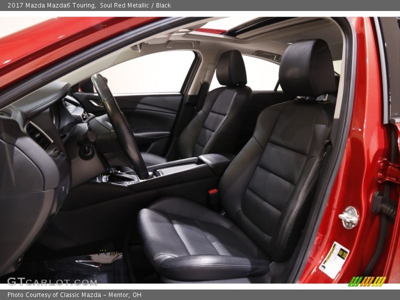 Soul Red Metallic / Black 2017 Mazda Mazda6 Touring