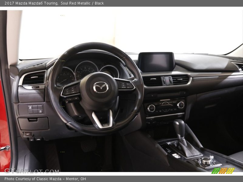 Soul Red Metallic / Black 2017 Mazda Mazda6 Touring