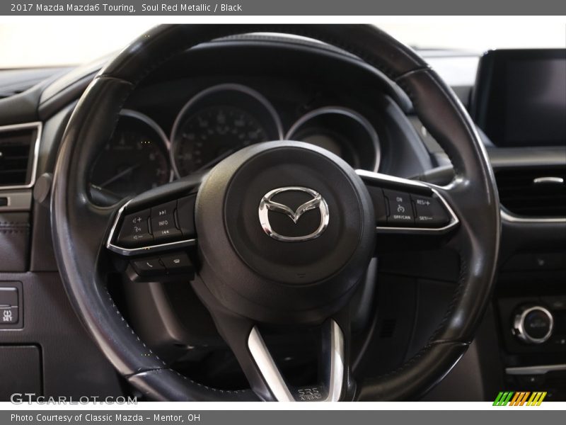 Soul Red Metallic / Black 2017 Mazda Mazda6 Touring