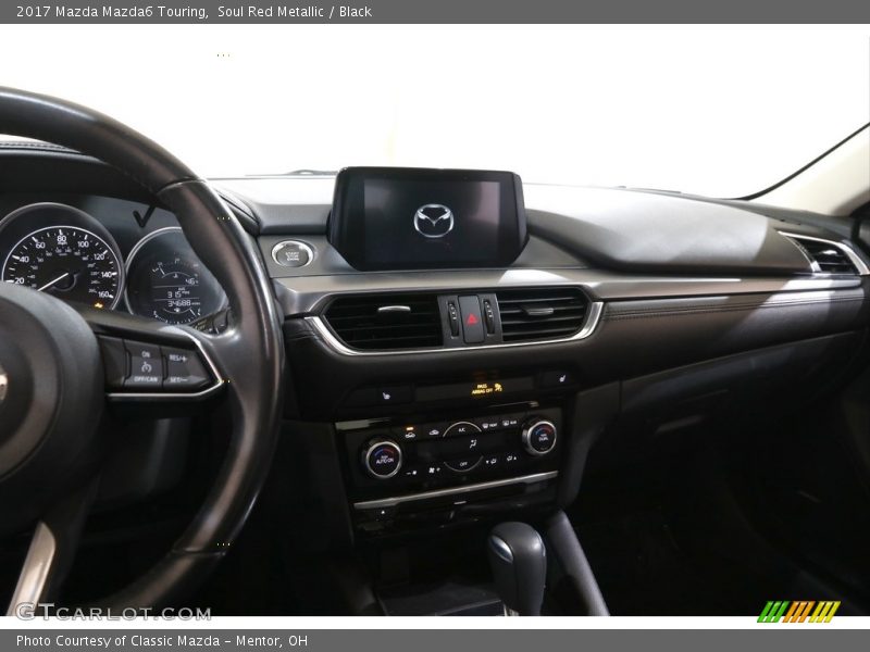 Soul Red Metallic / Black 2017 Mazda Mazda6 Touring