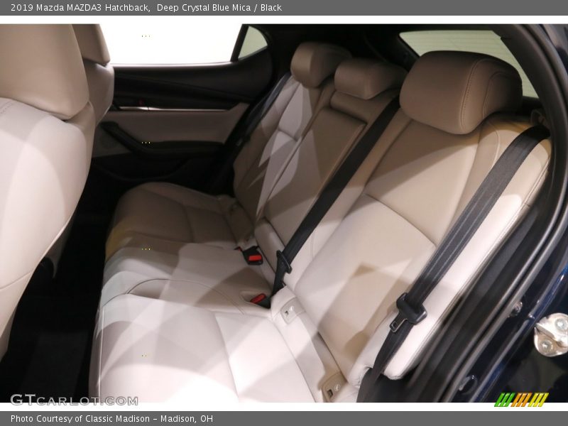 Deep Crystal Blue Mica / Black 2019 Mazda MAZDA3 Hatchback