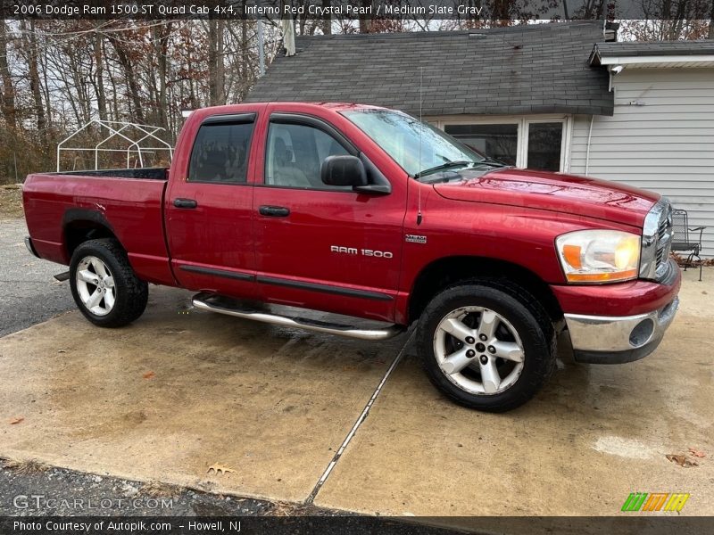 Inferno Red Crystal Pearl / Medium Slate Gray 2006 Dodge Ram 1500 ST Quad Cab 4x4