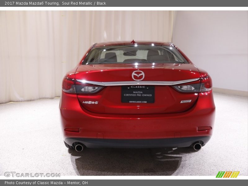 Soul Red Metallic / Black 2017 Mazda Mazda6 Touring