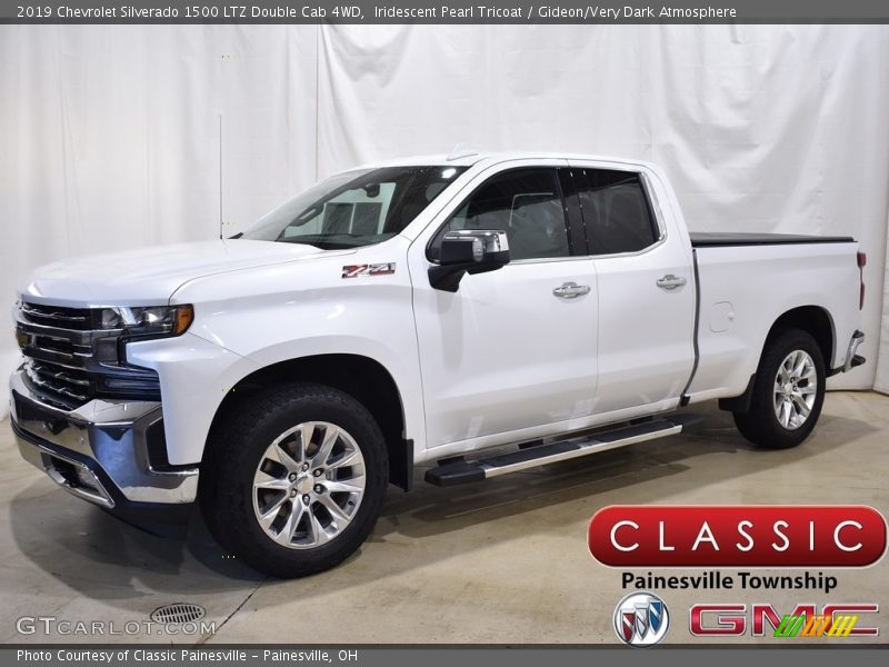 Iridescent Pearl Tricoat / Gideon/Very Dark Atmosphere 2019 Chevrolet Silverado 1500 LTZ Double Cab 4WD