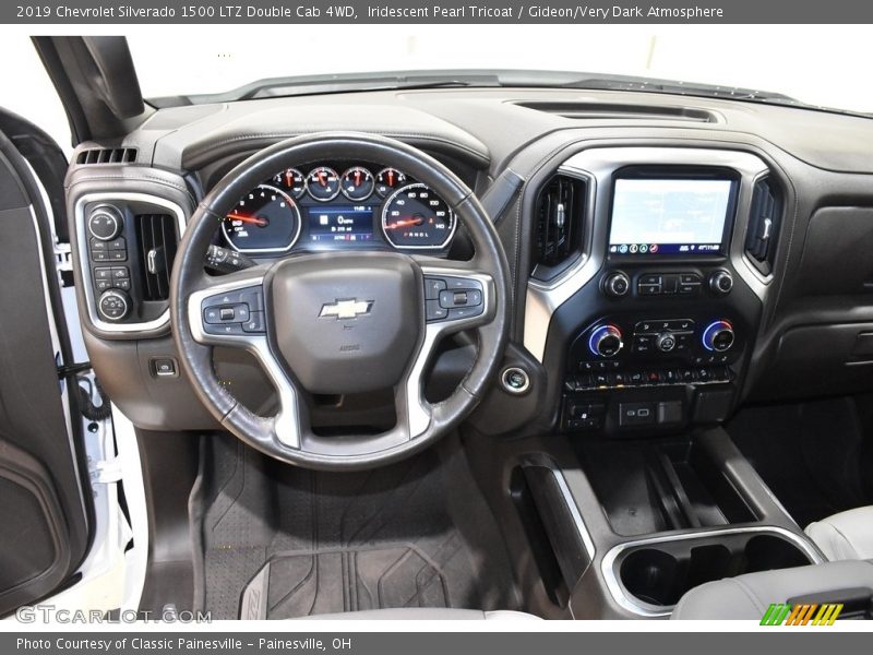 Iridescent Pearl Tricoat / Gideon/Very Dark Atmosphere 2019 Chevrolet Silverado 1500 LTZ Double Cab 4WD