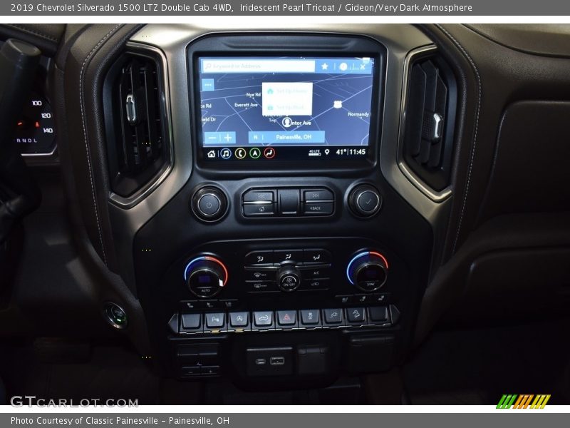 Iridescent Pearl Tricoat / Gideon/Very Dark Atmosphere 2019 Chevrolet Silverado 1500 LTZ Double Cab 4WD