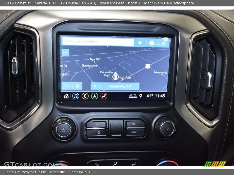 Iridescent Pearl Tricoat / Gideon/Very Dark Atmosphere 2019 Chevrolet Silverado 1500 LTZ Double Cab 4WD