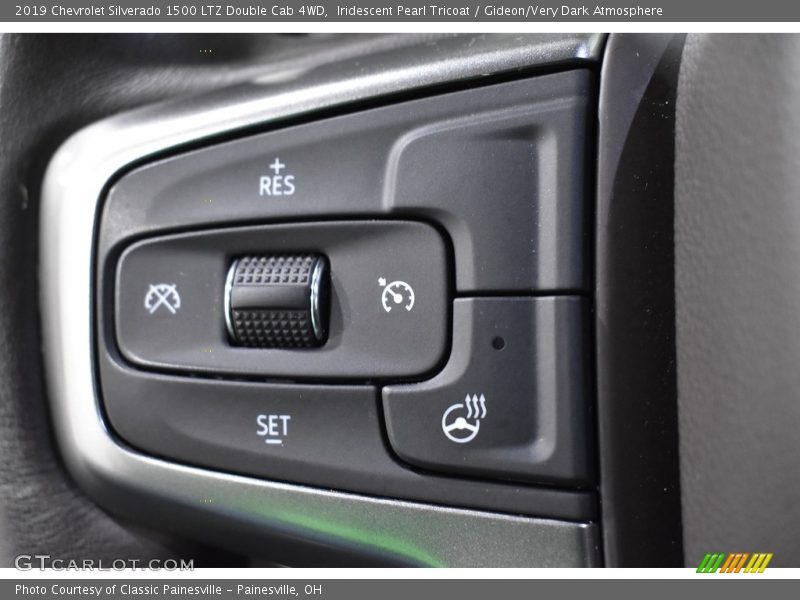 Iridescent Pearl Tricoat / Gideon/Very Dark Atmosphere 2019 Chevrolet Silverado 1500 LTZ Double Cab 4WD