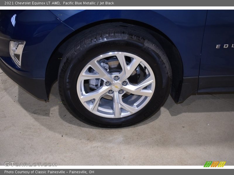 Pacific Blue Metallic / Jet Black 2021 Chevrolet Equinox LT AWD