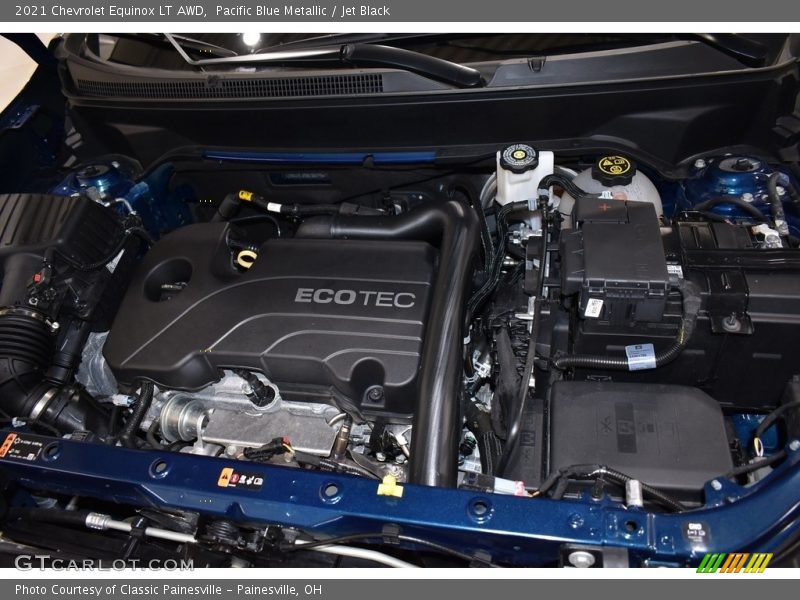 Pacific Blue Metallic / Jet Black 2021 Chevrolet Equinox LT AWD