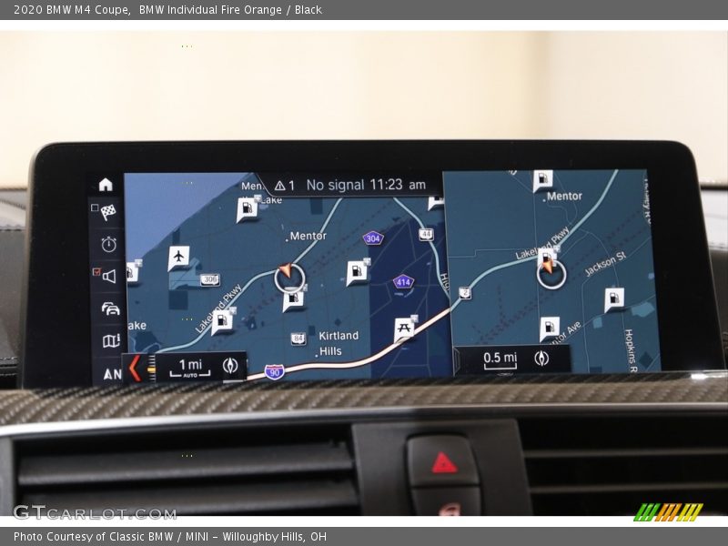 Navigation of 2020 M4 Coupe
