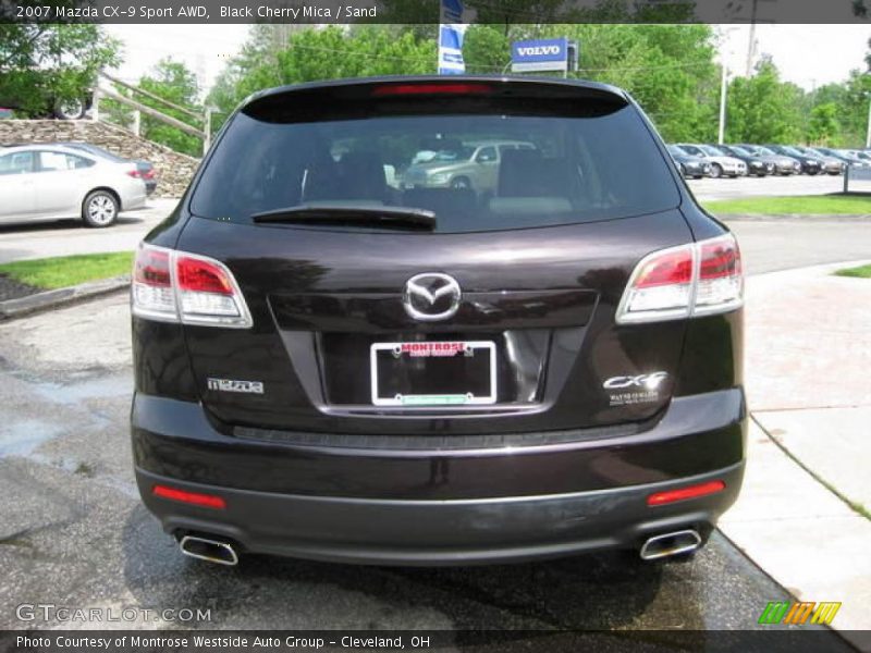 Black Cherry Mica / Sand 2007 Mazda CX-9 Sport AWD