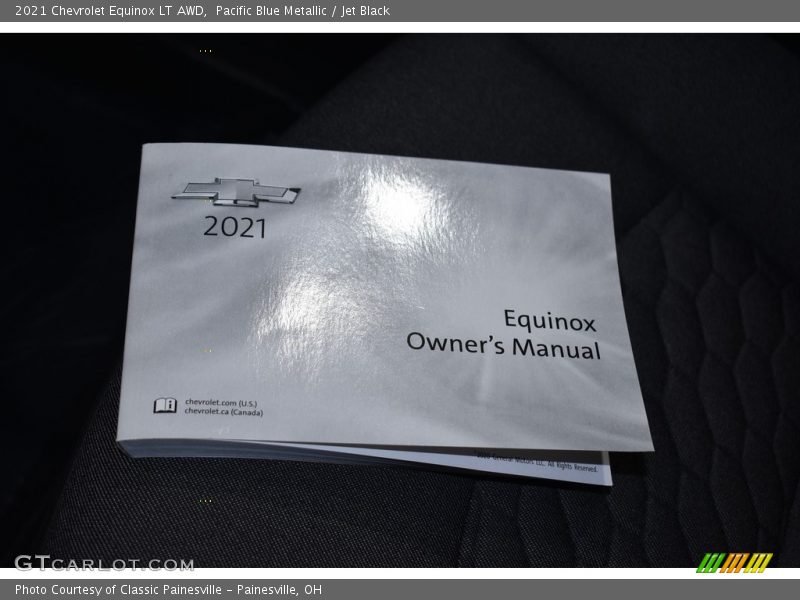 Pacific Blue Metallic / Jet Black 2021 Chevrolet Equinox LT AWD