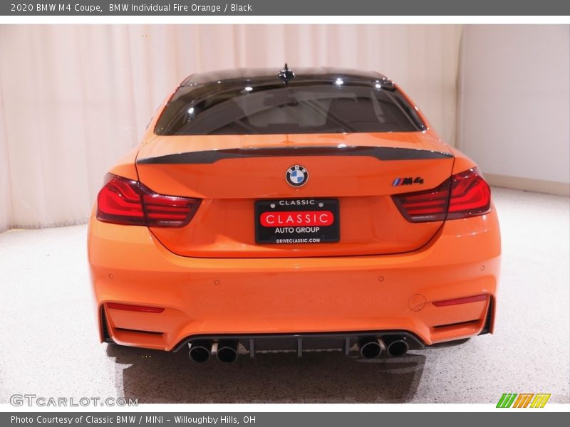 BMW Individual Fire Orange / Black 2020 BMW M4 Coupe