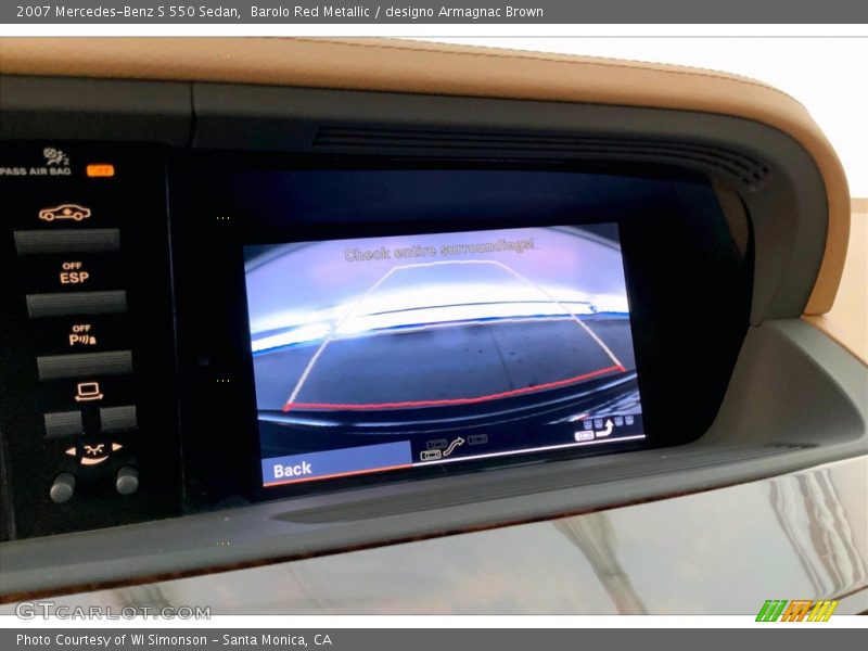 Barolo Red Metallic / designo Armagnac Brown 2007 Mercedes-Benz S 550 Sedan