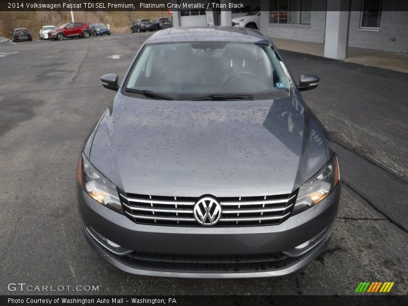 Platinum Gray Metallic / Titan Black 2014 Volkswagen Passat TDI SEL Premium