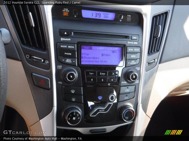 Sparkling Ruby Red / Camel 2012 Hyundai Sonata GLS