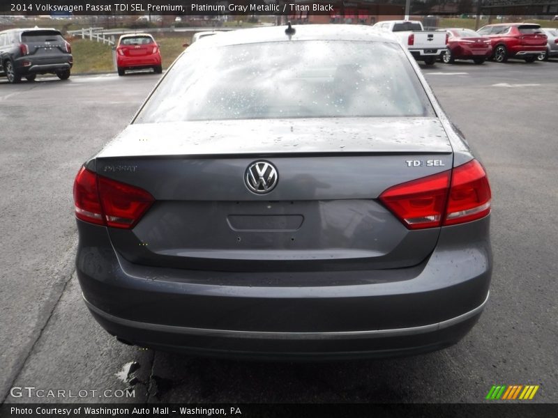 Platinum Gray Metallic / Titan Black 2014 Volkswagen Passat TDI SEL Premium