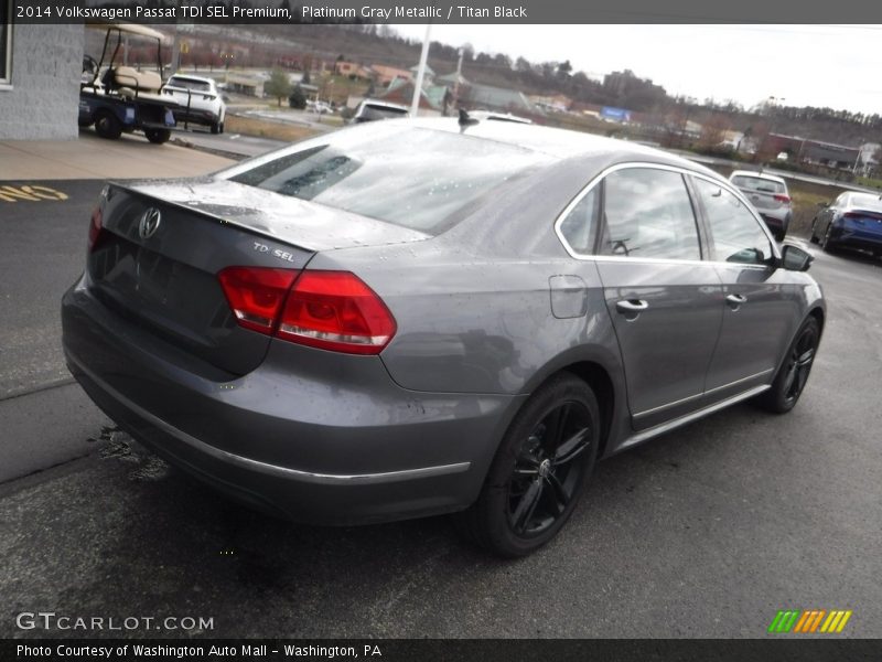 Platinum Gray Metallic / Titan Black 2014 Volkswagen Passat TDI SEL Premium