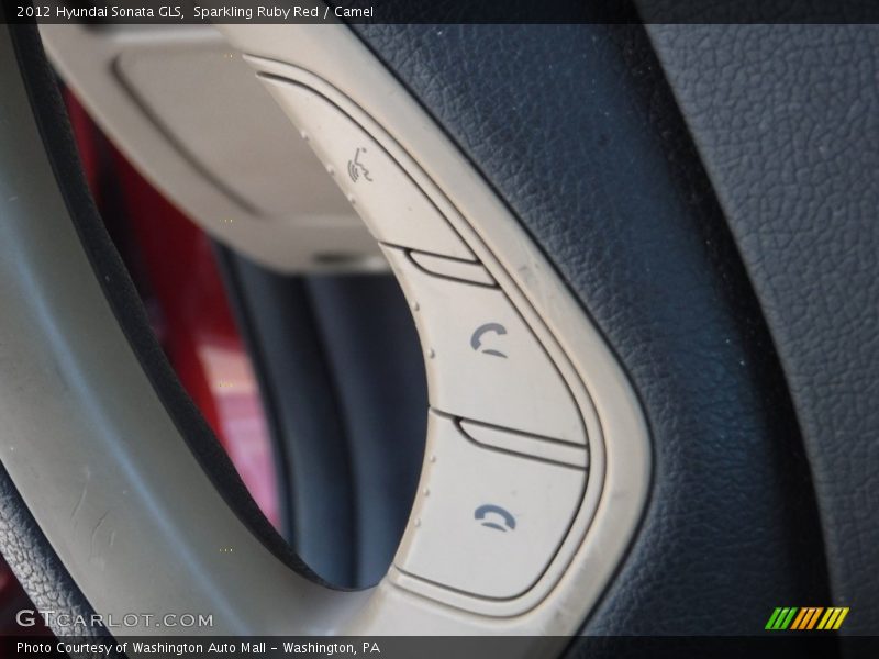 Sparkling Ruby Red / Camel 2012 Hyundai Sonata GLS