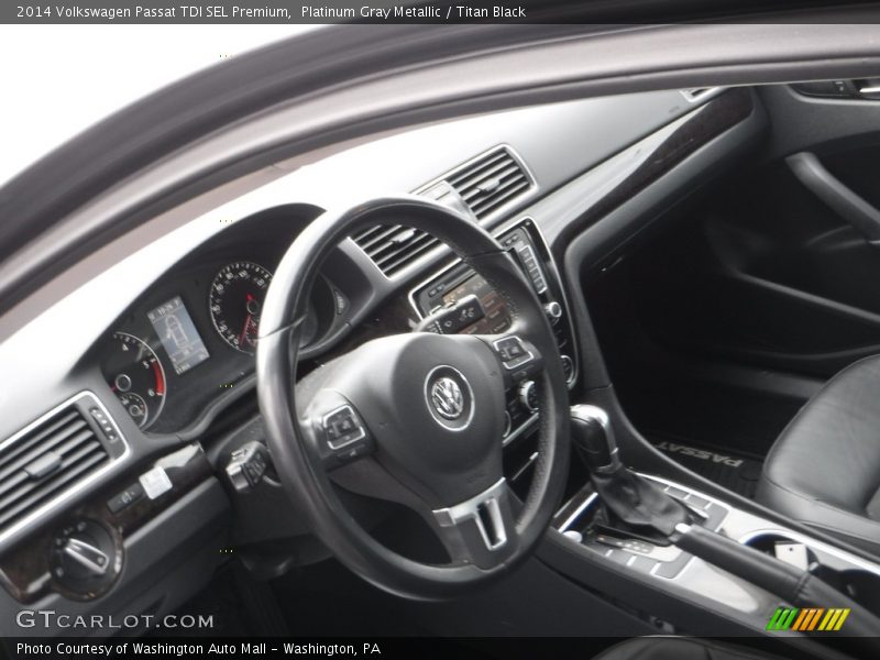 Platinum Gray Metallic / Titan Black 2014 Volkswagen Passat TDI SEL Premium