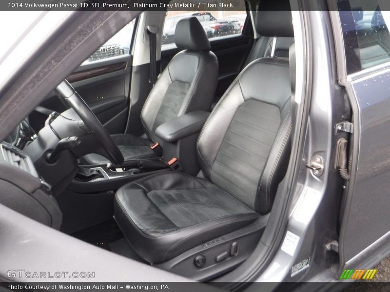 Platinum Gray Metallic / Titan Black 2014 Volkswagen Passat TDI SEL Premium