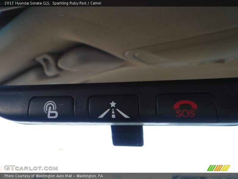 Sparkling Ruby Red / Camel 2012 Hyundai Sonata GLS