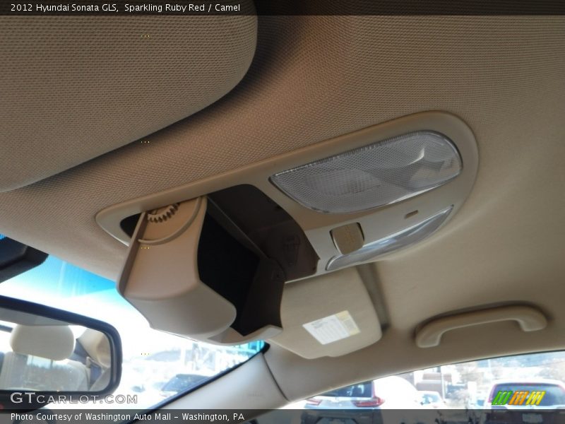 Sparkling Ruby Red / Camel 2012 Hyundai Sonata GLS